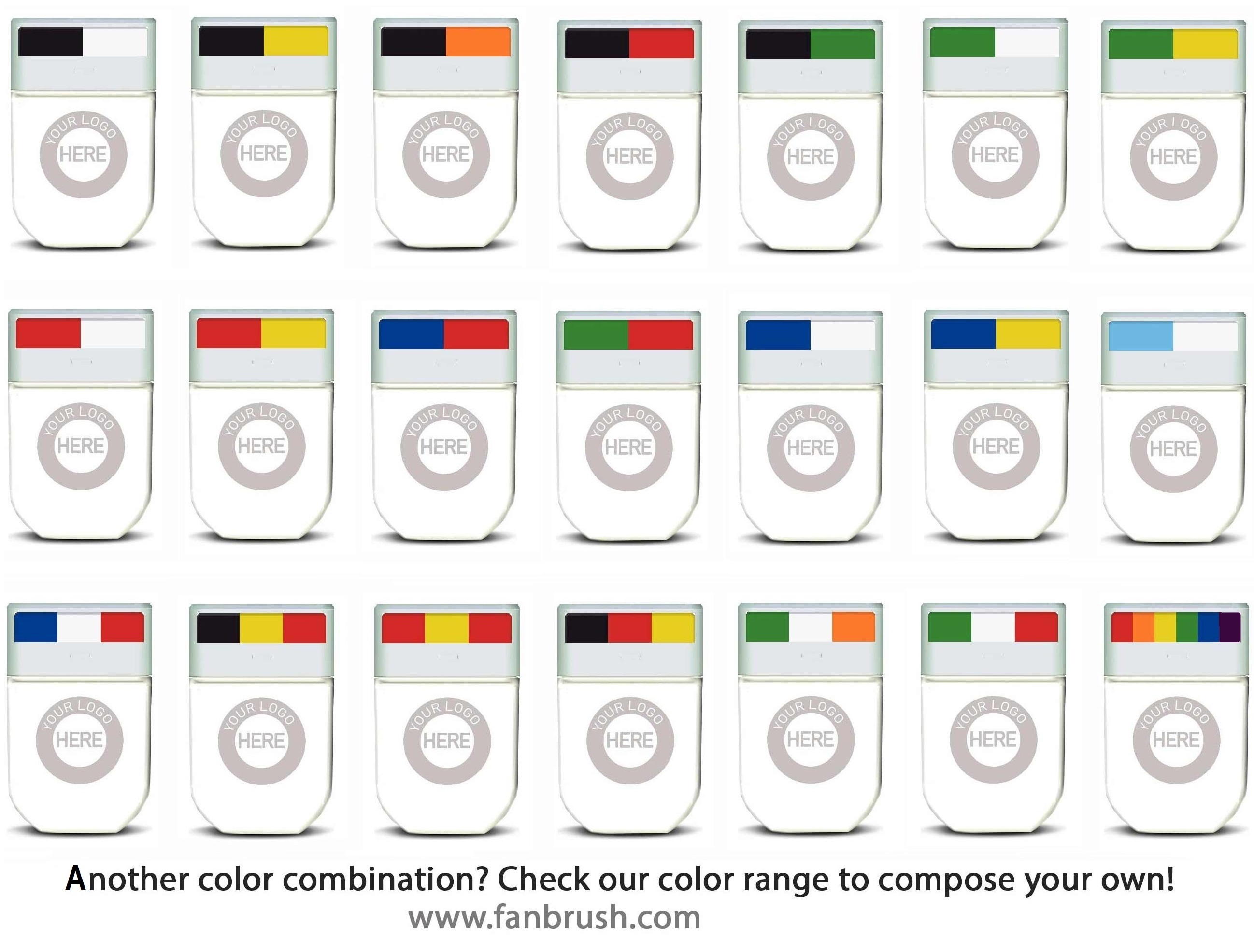 Combinaisons de couleurs Fanbrush