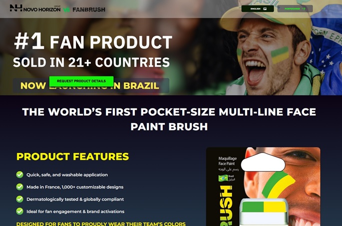 Fanbrush&copy; is distributed in Latin America