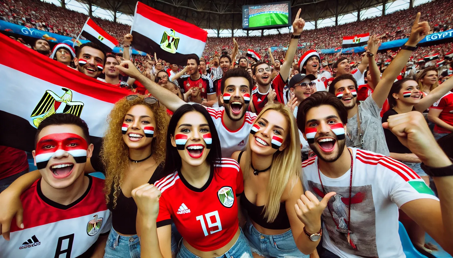 Fan face paint in EGYPT